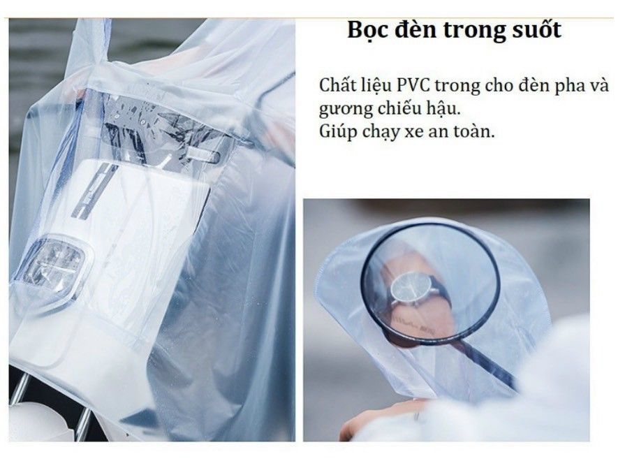 ÁO MƯA TRONG SUỐT CAO CẤP